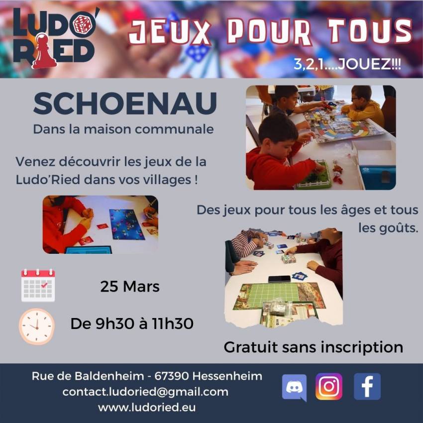 Jeux pour tous Schoenau – 25 Mars