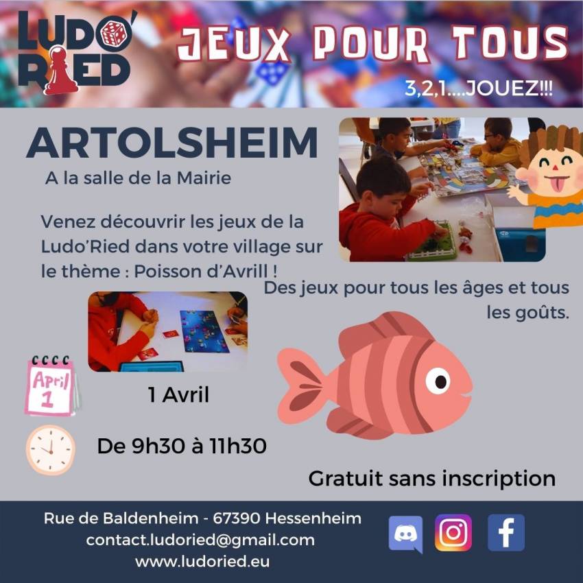 Jeux pour tous Artolsheim- 1 avril