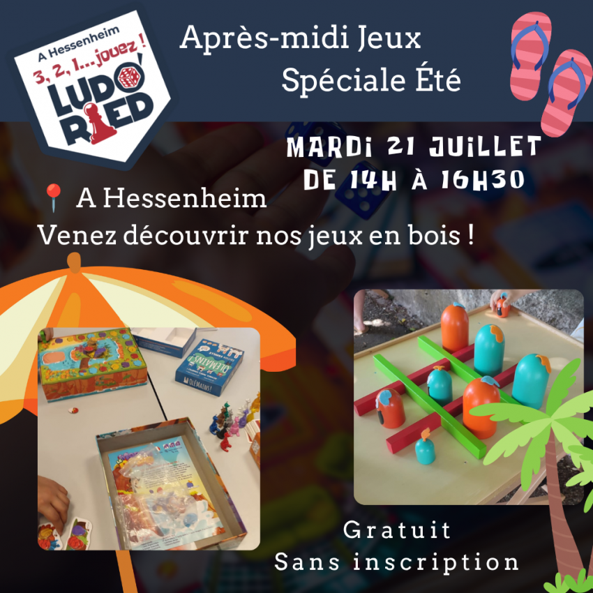 ☀️ Après-midi Jeux – Spéciale Été ! 🎲🌴