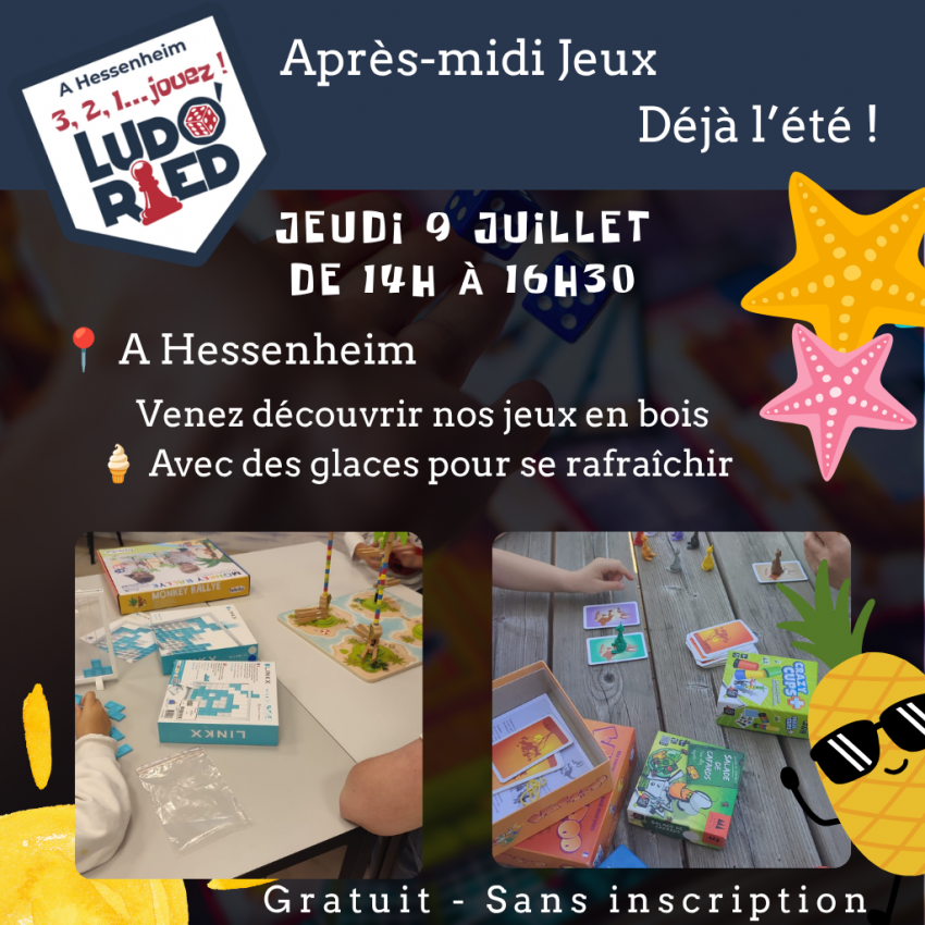 ☀️ Après-midi jeux… déjà l’été ! 🎲🍦